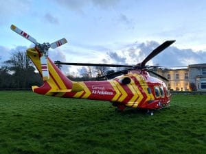 cornwall conference venue hosts air ambulance