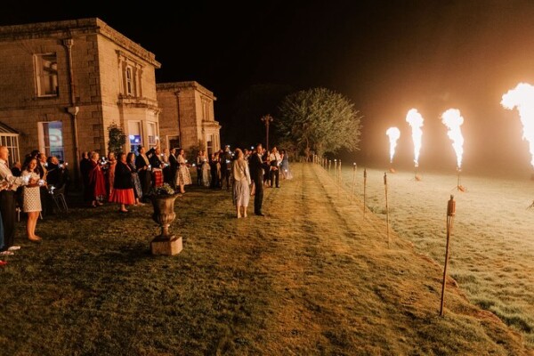 Scorrier at night ????There’s something magical about the grounds at dusk. We’ve got all the ferry lights, fire pits and some great contacts for fireworks to make everything look spectacular! 
andrewgeorgephotography